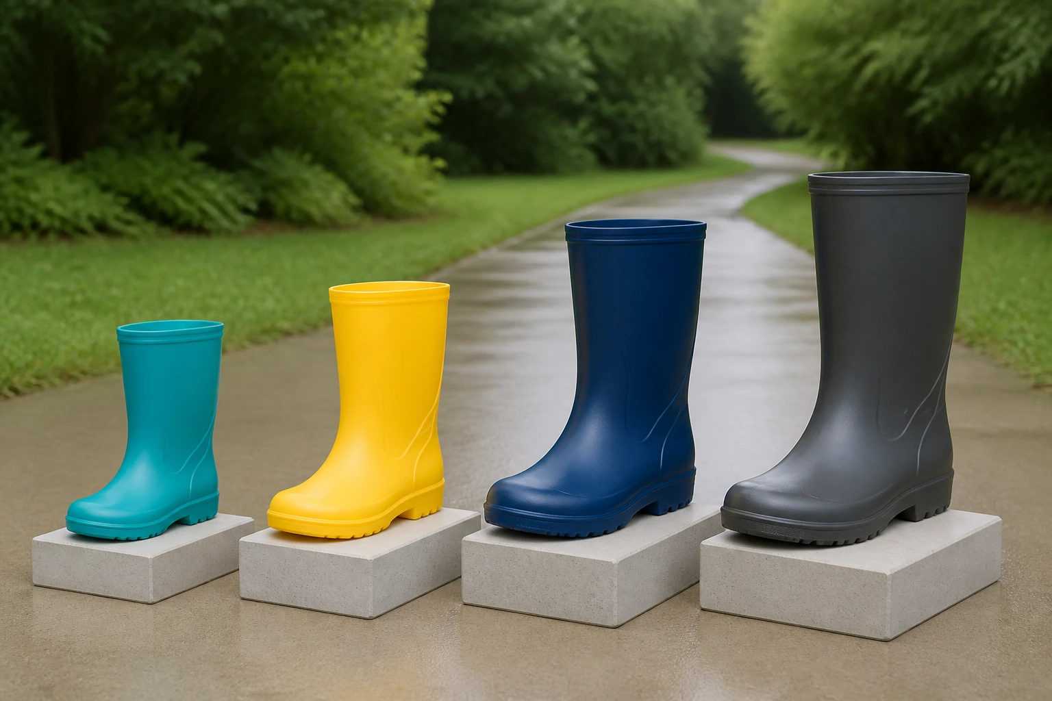 Whole boots paired with outsole geometry evidence